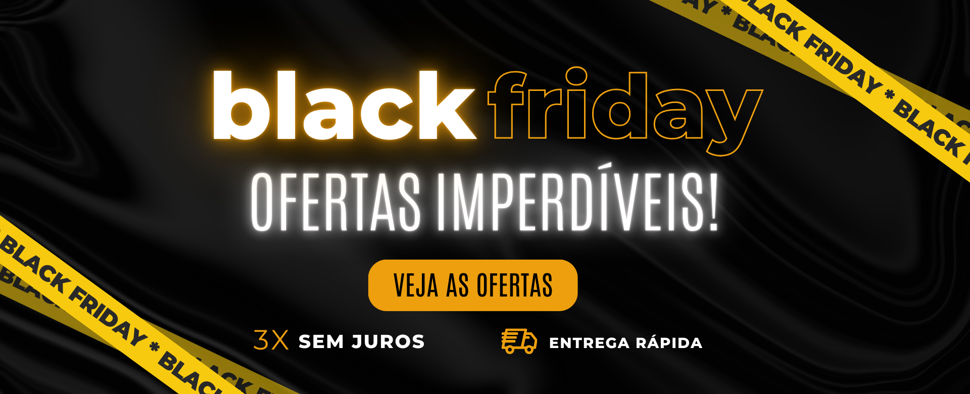 VOLPE Banner black friday ofertas preto amarelo